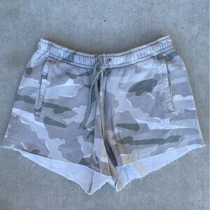 Nike Light Gray Camo Shorts